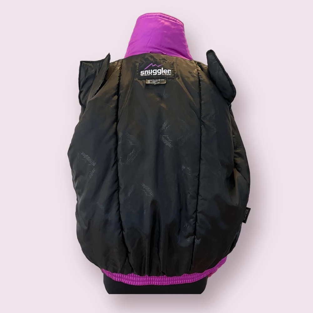 Vintage Kaelin Ski Wear Snuggler insulated jacket purple red geometric like new - Picture 13 of 16